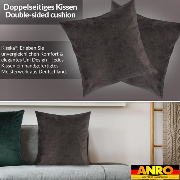 Kissenbezüge Sofakissen Dekokissen Magik Kuschelkissen Zierkissen 4 Größen mit & ohne Füllung Kupfer Aubergine