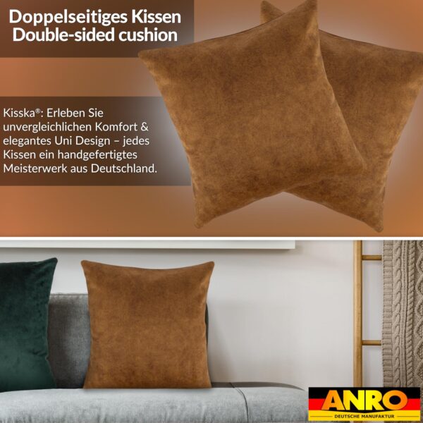 Kissenbezüge Sofakissen Dekokissen Magik Kuschelkissen Zierkissen 4 Größen mit & ohne Füllung Kupfer Hellbraun