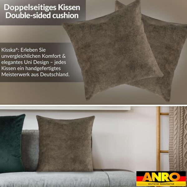 Kissenbezüge Sofakissen Dekokissen Magik Kuschelkissen Zierkissen 4 Größen mit & ohne Füllung Hellbraun