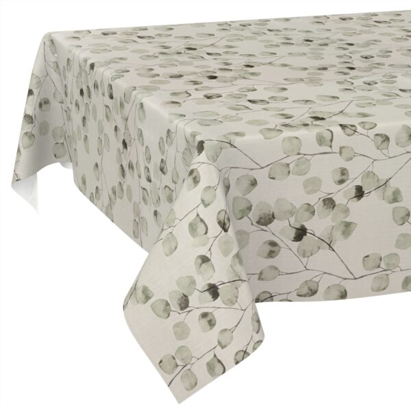 Wachstischdecke Wachstuch Tischdecke Wachstuch Meterware Tischdecke abwaschbar Gartentischdecke Eukalyptus Floral