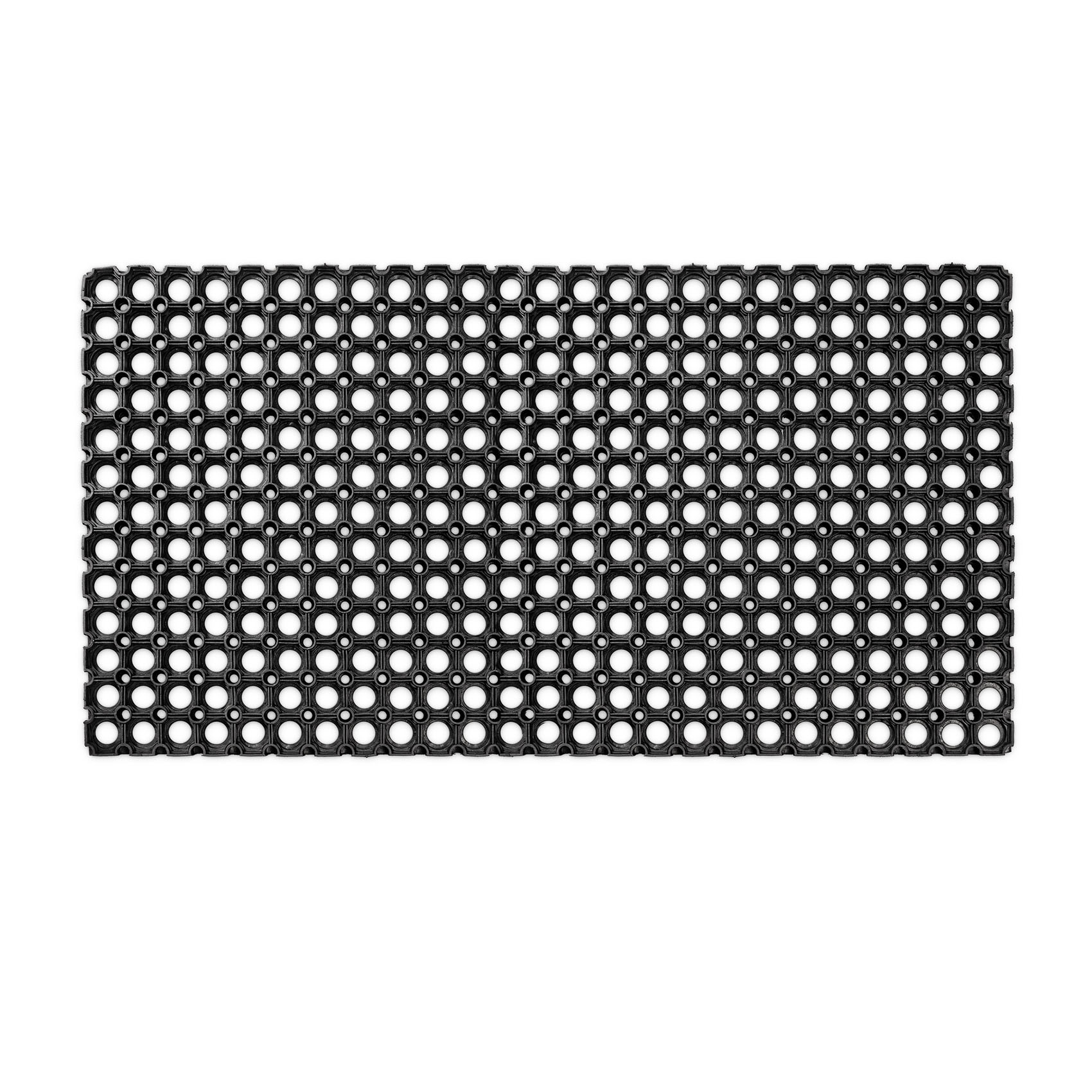 VGUM-050-100_10 Ringgummimatte Gummiringmatte Schmutzfangmatte Gummi Schwarz 50x100cm