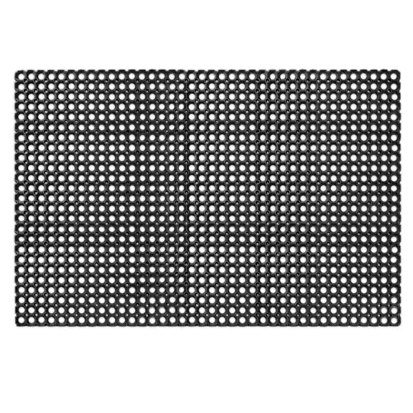 Ringgummimatte Gummiringmatte Schmutzfangmatte Gummi Schwarz 100x150cm