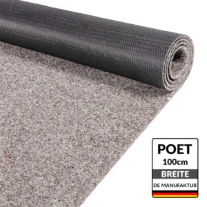 Läufer Flur Schmutzfangmatte Teppich Läufer Außen Innen Eingang POET Breite 100cm Hellbraun