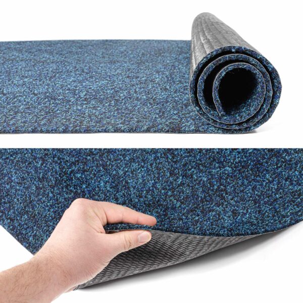 Teppichläufer Schmutzfangläufer Schmutzfangmatte Läufer Flur Eingang POET Breite 100cm Blau