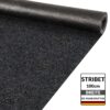 Flurläufer Fahrzeugteppich Schmutzfangmatte Sauberlaufmatte Läufer rutschfest STRIBET Breite 100cm Schwarz