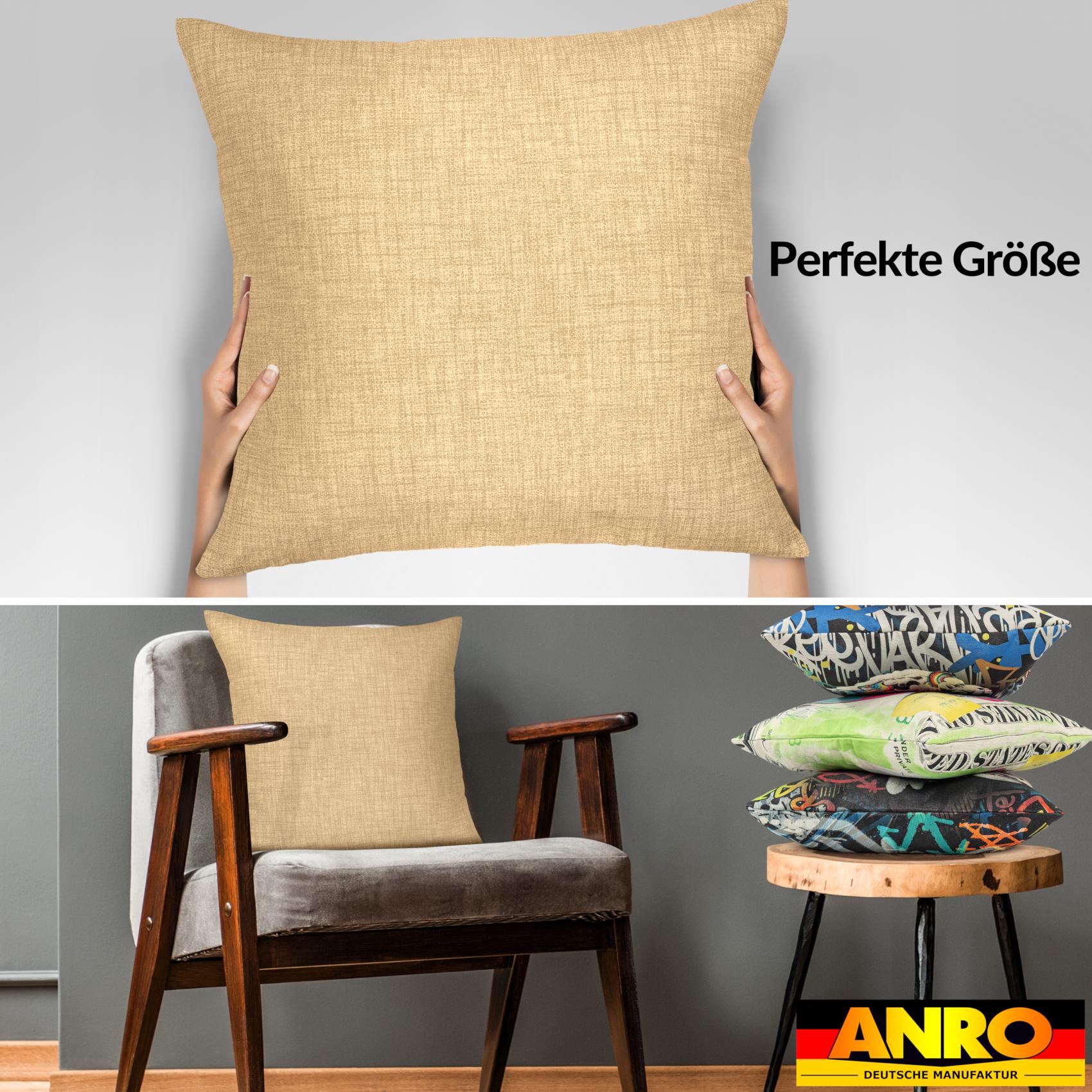 KS0620-12_40-jpg Dekokissen Kissenbezüge Kissenhülle Sofakissen Zierkissen mit / ohne Füllkissen Leinenoptik 4 Größen