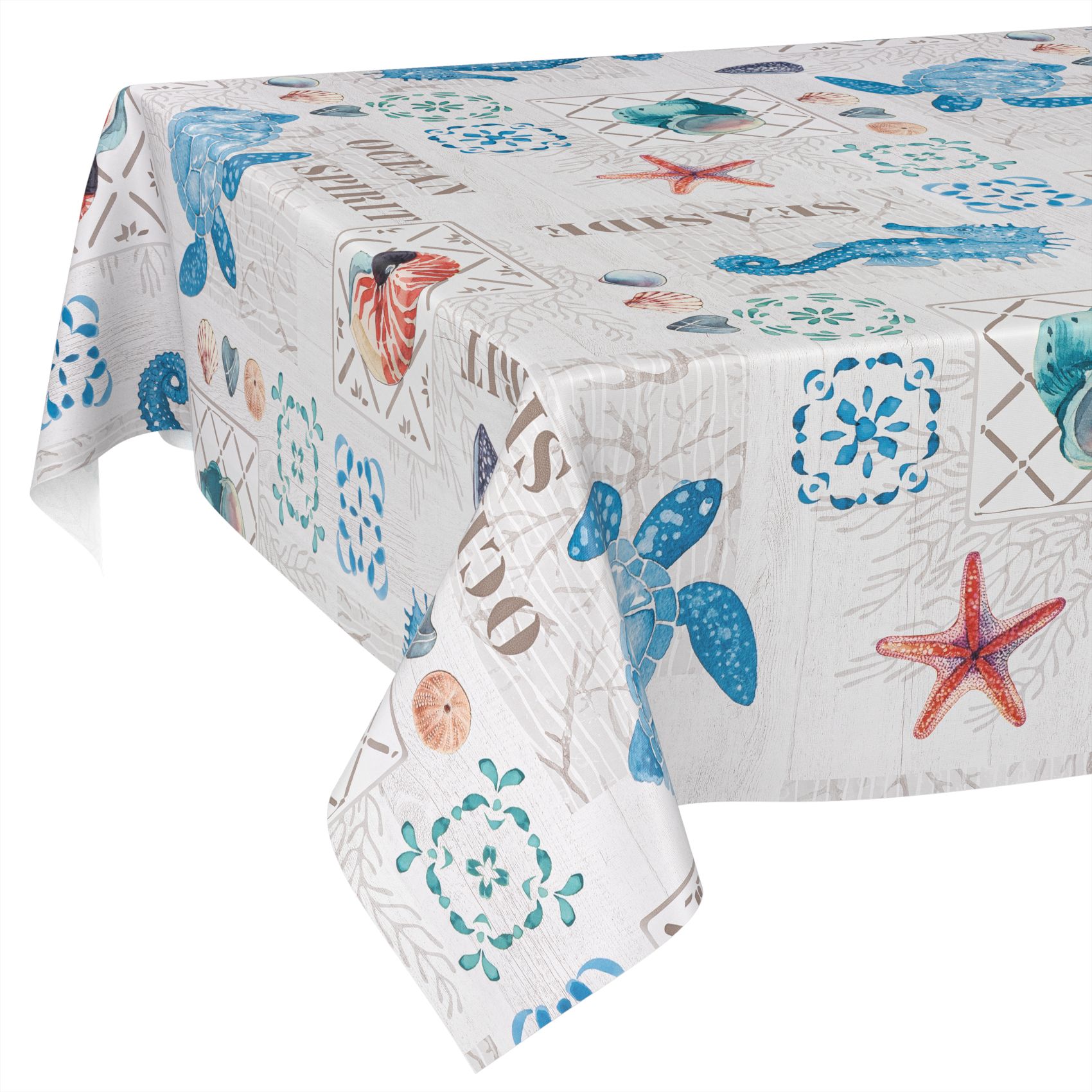 Wachstischdecke Wachstuch Tischdecke Wachstuch Meterware Tischdecke abwaschbar Gartentischdecke Ozean