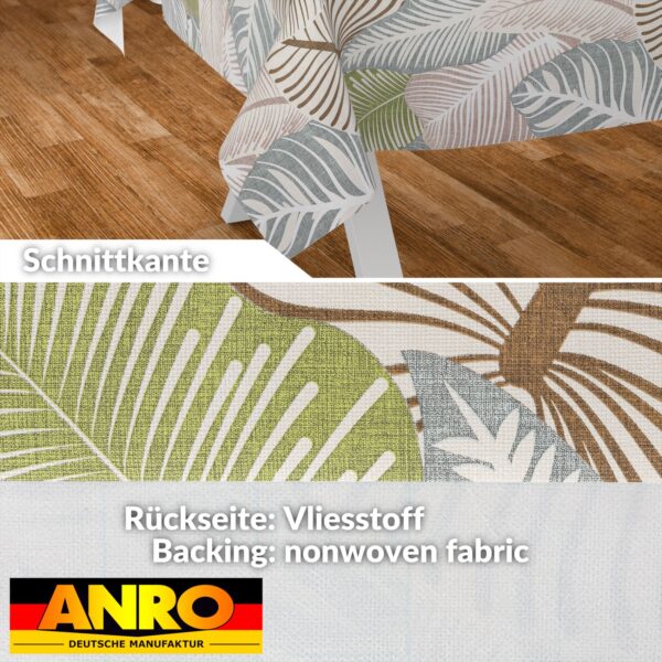 Wachstischdecke Wachstuch Tischdecke Wachstuch Meterware Tischdecke abwaschbar Gartentischdecke Blätter Grün