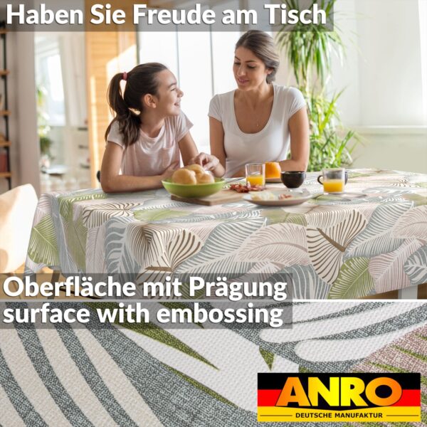 Wachstischdecke Wachstuch Tischdecke Wachstuch Meterware Tischdecke abwaschbar Gartentischdecke Blätter Grün