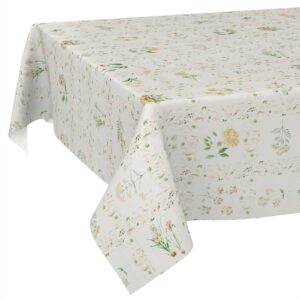 Wachstischdecke Wachstuch Tischdecke Wachstuch Meterware Tischdecke abwaschbar Gartentischdecke Blumenkaro Beige