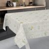 Wachstischdecke Wachstuch Tischdecke Wachstuch Meterware Tischdecke abwaschbar Gartentischdecke Blumenkaro Beige