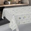 Wachstischdecke Wachstuch Tischdecke Wachstuch Meterware Tischdecke abwaschbar Gartentischdecke Blumenkaro Blau