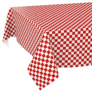 Wachstischdecke Wachstuch Tischdecke Wachstuch Meterware Tischdecke abwaschbar Gartentischdecke Karo Rot