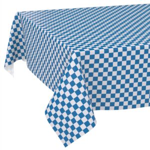 Wachstischdecke Wachstuch Tischdecke Wachstuch Meterware Tischdecke abwaschbar Gartentischdecke Karo Blau