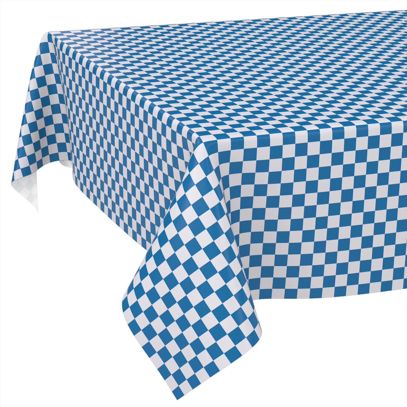 Wachstischdecke Wachstuch Tischdecke Wachstuch Meterware Tischdecke abwaschbar Gartentischdecke Karo Blau