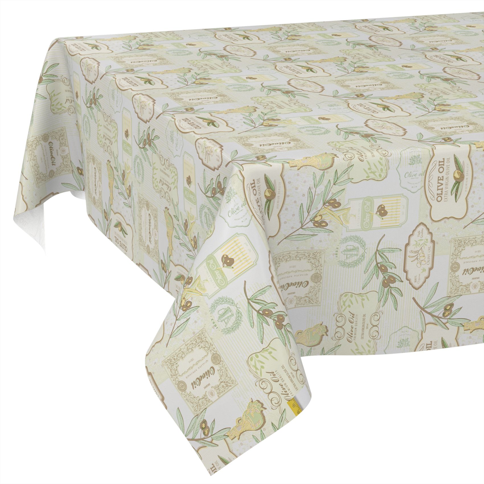 E45210E_SQ_11 Wachstischdecke Wachstuch Tischdecke Wachstuch Meterware Tischdecke abwaschbar Gartentischdecke Oliven