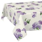 Wachstischdecke Wachstuch Tischdecke Wachstuch Meterware Tischdecke abwaschbar Gartentischdecke Flieder Blume