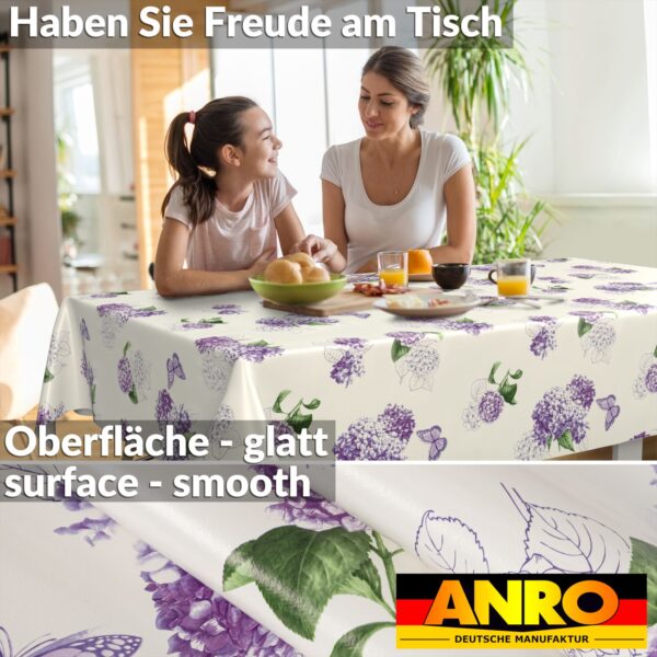 Wachstischdecke Wachstuch Tischdecke Wachstuch Meterware Tischdecke abwaschbar Gartentischdecke Flieder Blume