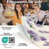 Wachstischdecke Wachstuch Tischdecke Wachstuch Meterware Tischdecke abwaschbar Gartentischdecke Flieder Blume