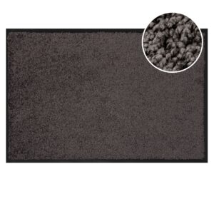 Schmutzfangmatte Fussmatte QUEEN Sauberlaufmatte Schmutzmatte mit Gummirand für innen & außen 5 Größen Anthrazit
