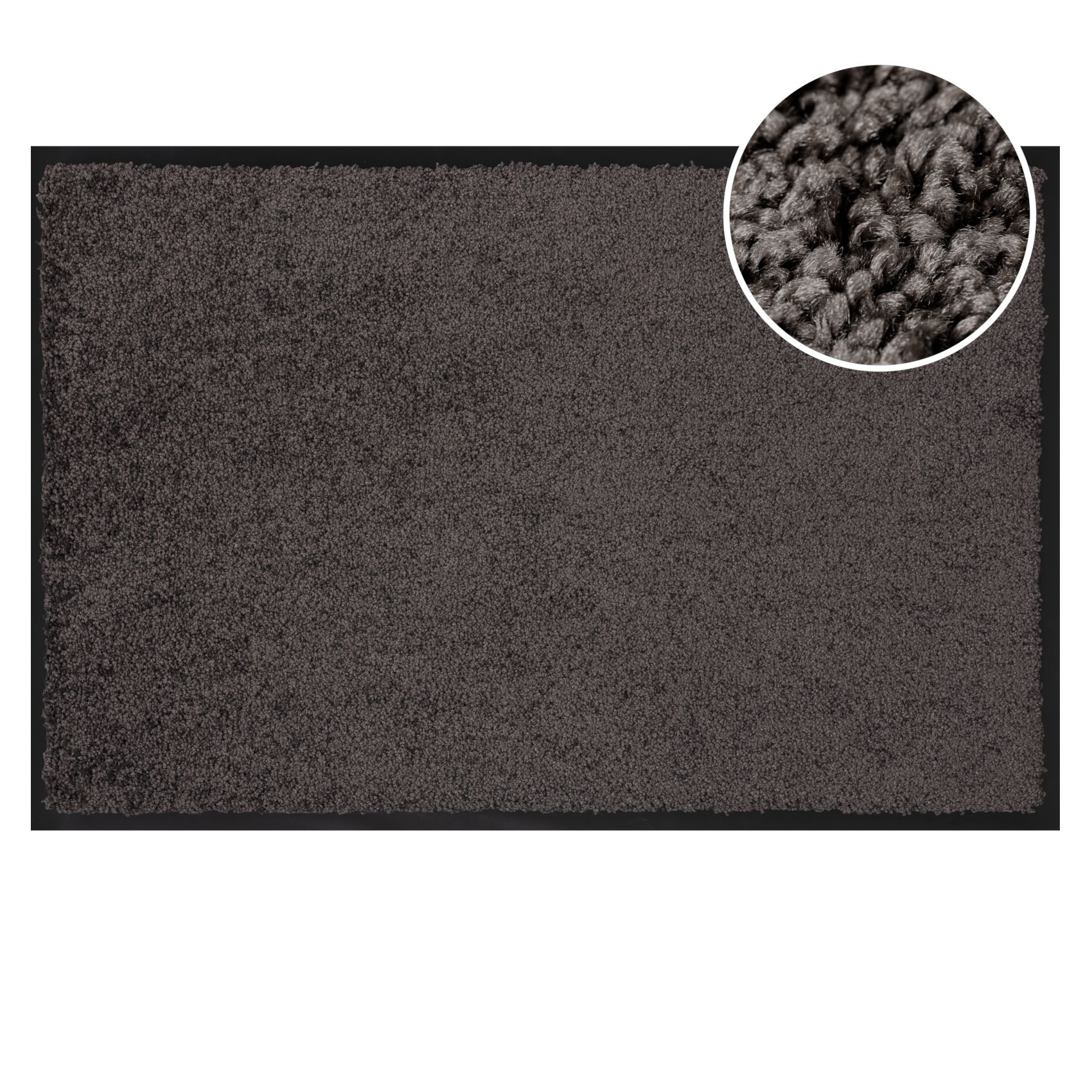 VQU-SMA-ANTR_10 Schmutzfangmatte Fussmatte QUEEN Sauberlaufmatte Schmutzmatte mit Gummirand für innen & außen 5 Größen Anthrazit