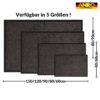 Schmutzfangmatte Fussmatte QUEEN Sauberlaufmatte Schmutzmatte mit Gummirand für innen & außen 5 Größen Anthrazit