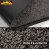 Schmutzfangmatte Fussmatte QUEEN Sauberlaufmatte Schmutzmatte mit Gummirand für innen & außen 5 Größen Anthrazit