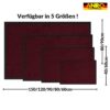 Schmutzfangmatte Fussmatte QUEEN Sauberlaufmatte Schmutzmatte mit Gummirand für innen & außen 5 Größen Bordeaux