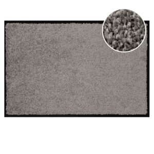 Schmutzfangmatte Fussmatte QUEEN Sauberlaufmatte Schmutzmatte mit Gummirand für innen & außen 5 Größen Grau