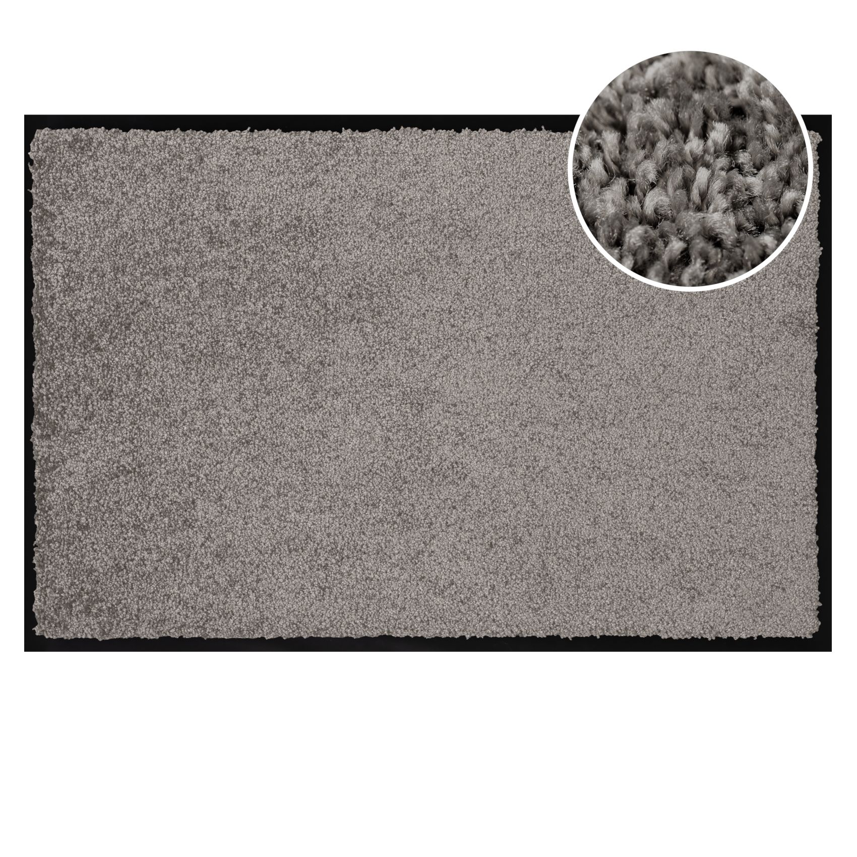 Schmutzfangmatte Fussmatte QUEEN Sauberlaufmatte Schmutzmatte mit Gummirand für innen & außen 5 Größen Grau