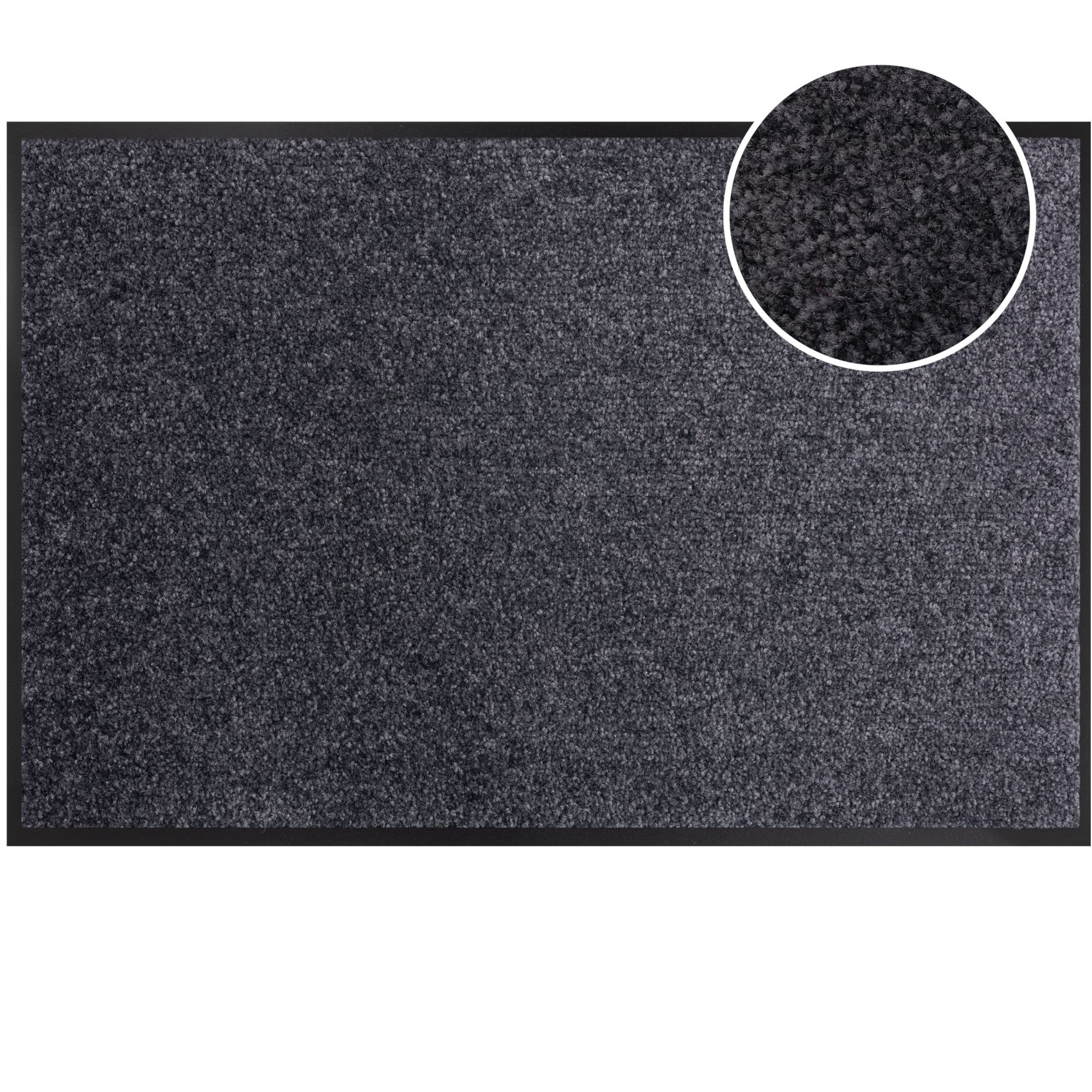 Schmutzfangmatte Fußmatte AMIGO Sauberlaufmatte Schmutzmatte mit Gummirand für innen & außen 8 Größen Blau