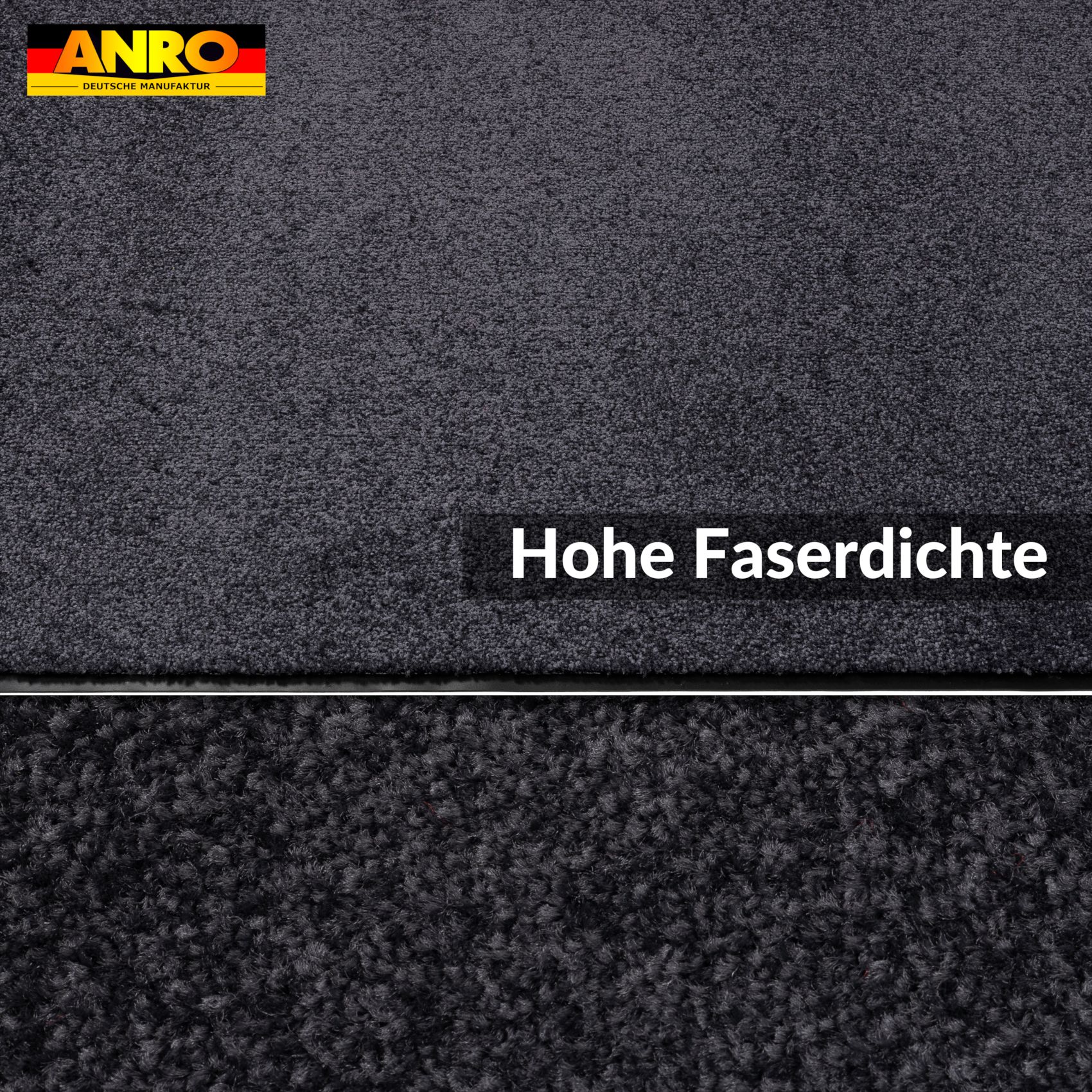 Schmutzfangmatte Fußmatte AMIGO Sauberlaufmatte Schmutzmatte mit Gummirand für innen & außen 8 Größen Blau