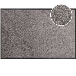 Schmutzfangmatte Fußmatte AMIGO Sauberlaufmatte Schmutzmatte mit Gummirand für innen & außen 8 Größen Grau
