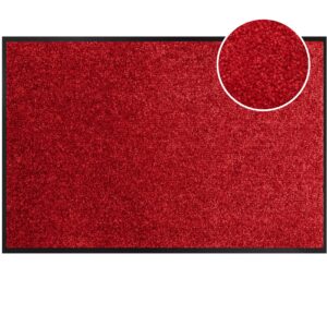 Schmutzfangmatte Fußmatte AMIGO Sauberlaufmatte Schmutzmatte mit Gummirand für innen & außen 8 Größen Rot