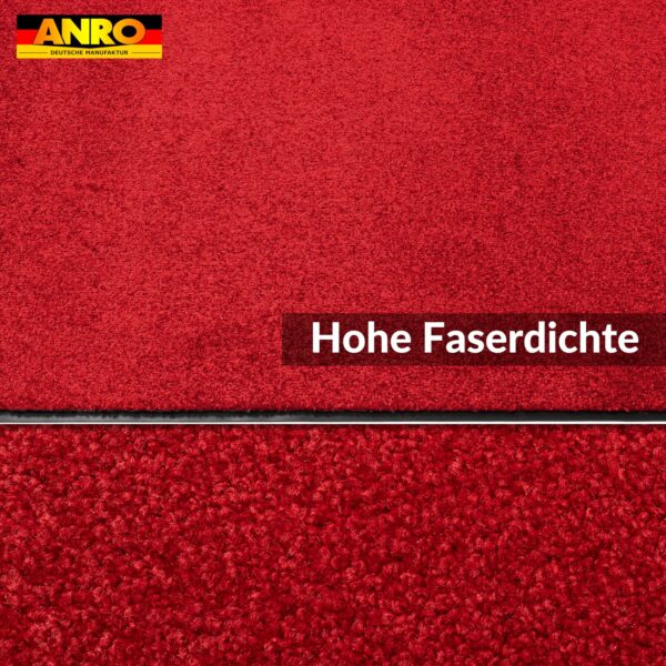 Schmutzfangmatte Fußmatte AMIGO Sauberlaufmatte Schmutzmatte mit Gummirand für innen & außen 8 Größen Rot