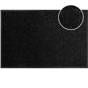Schmutzfangmatte Fußmatte AMIGO Sauberlaufmatte Schmutzmatte mit Gummirand für innen & außen 8 Größen Schwarz