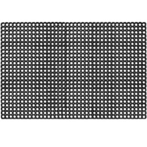 Ringgummimatte Gummiringmatte Schmutzfangmatte Gummi Schwarz 100x200cm