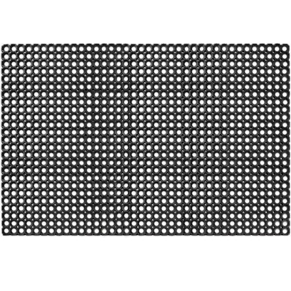 Ringgummimatte Gummiringmatte Schmutzfangmatte Gummi Schwarz 100x200cm