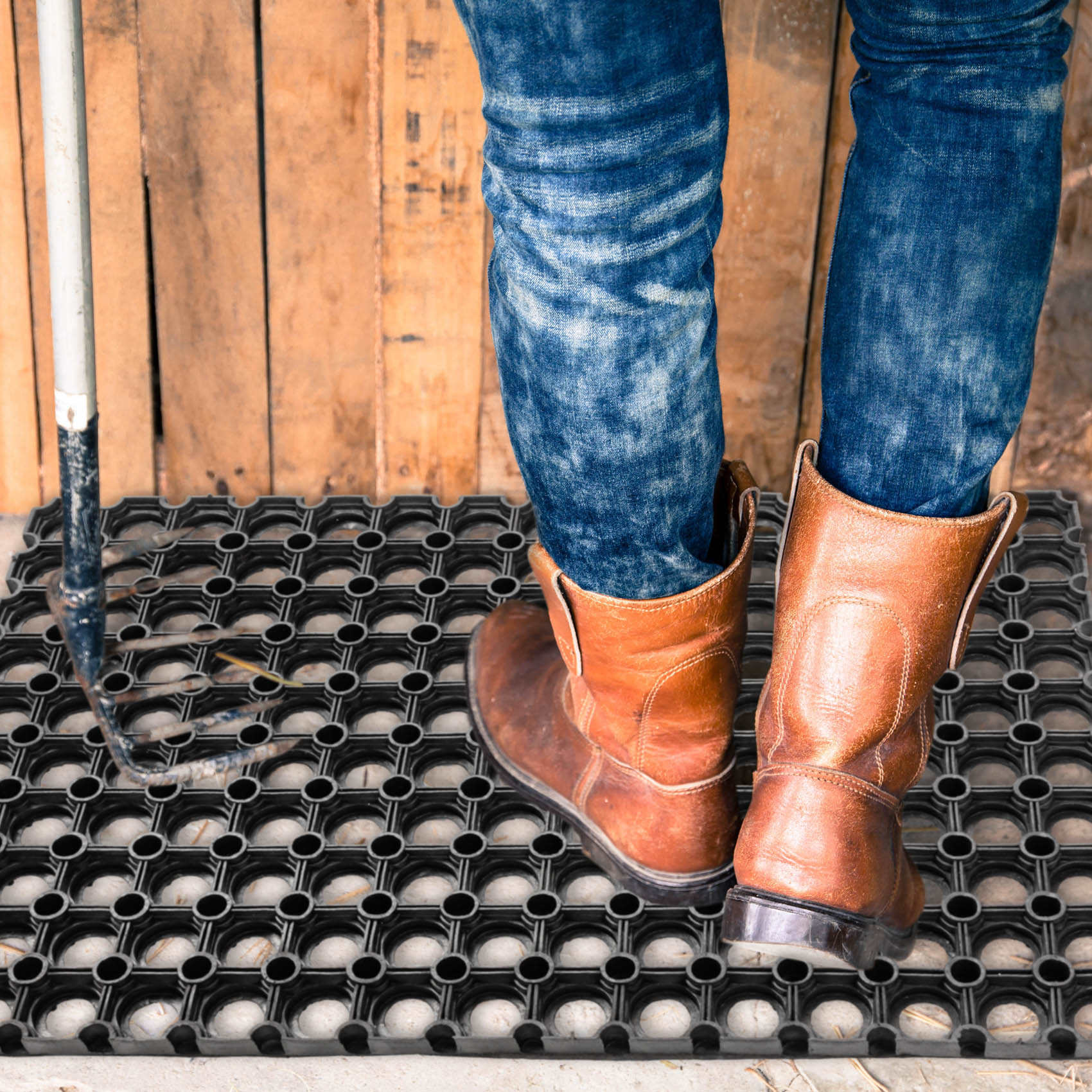 VGUM_30-jpg Ringgummimatte Gummiringmatte Schmutzfangmatte Gummi Schwarz 100x200cm