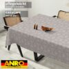 Wachstuchtischdecke Wachstuch Tischdecke abwaschbar Premium Prägung Gartentischdecke Geometrie Grau Silberdruck Breite 140cm