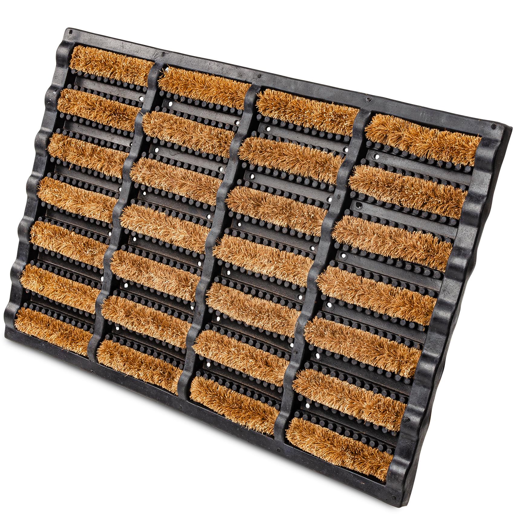 VSCRAP-040-060_10A Kokosmatte Gummi Fußmatte Kokos Eco-Natur Schmutzfangmatte 40x60cm