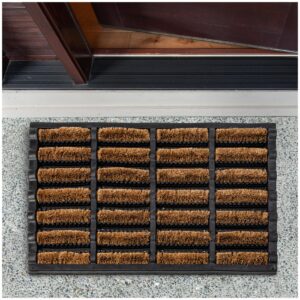Kokosmatte Gummi Fußmatte Kokos Eco-Natur Schmutzfangmatte 40x60cm
