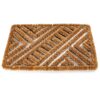 Kokosmatte Drahtgittermatte Fußmatte Kokos Eco-Natur Schmutzfangmatte Beige 40x60cm