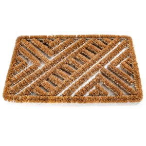 Kokosmatte Drahtgittermatte Fußmatte Kokos Eco-Natur Schmutzfangmatte Beige 40x60cm