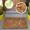 Kokosmatte Drahtgittermatte Fußmatte Kokos Eco-Natur Schmutzfangmatte Beige 40x60cm