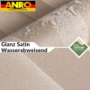 Duschvorhang Badewanne Textil Polyester Bad Vorhang waschbar mit Ringen Beige 3 Größen