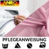 Duschvorhang Badewanne Textil Polyester Bad Vorhang waschbar mit Ringen Rosa 3 Größen