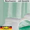Duschvorhang Badewanne Textil Polyester Bad Vorhang waschbar mit Ringen Grün 3 Größen