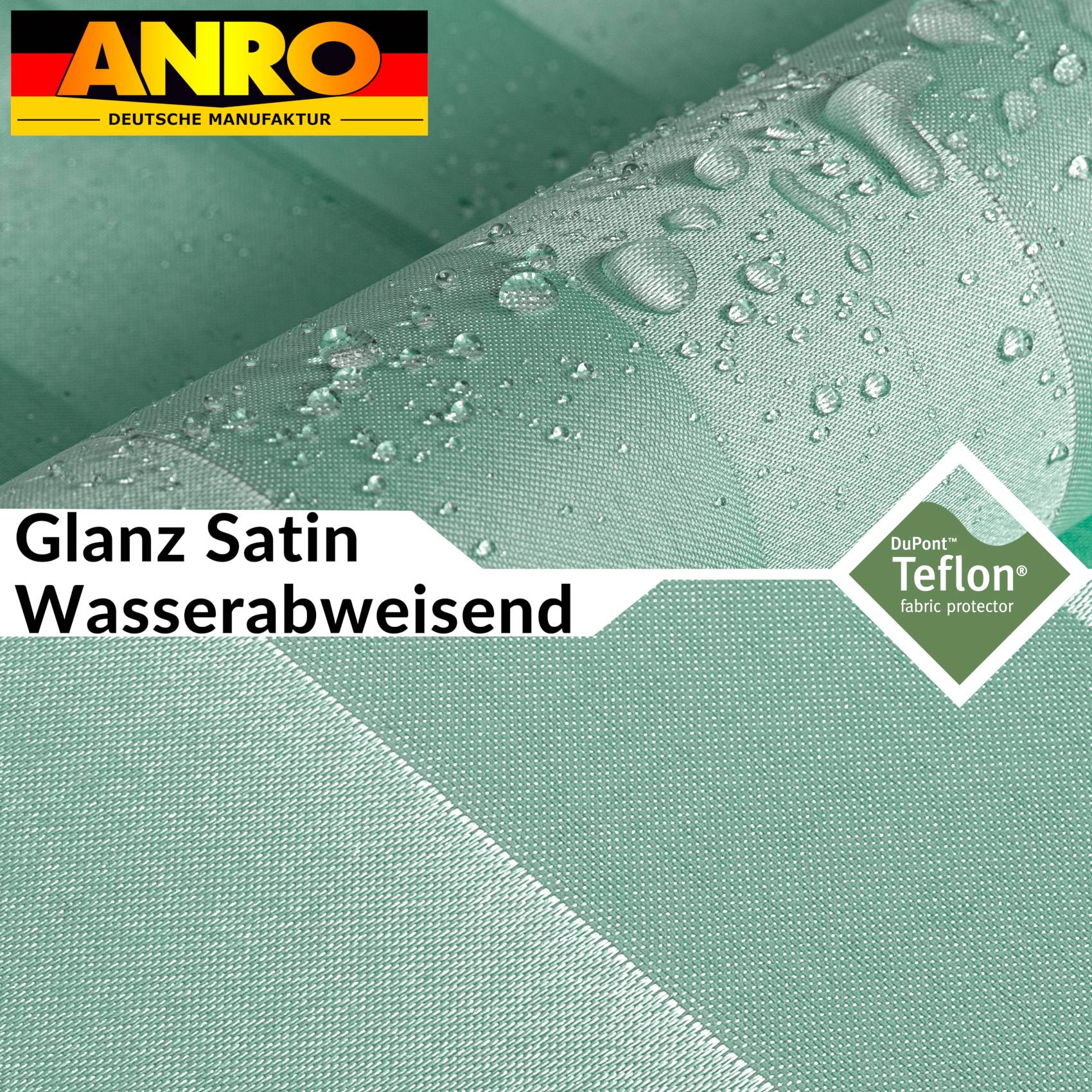 Duschvorhang Badewanne Textil Polyester Bad Vorhang waschbar mit Ringen Grün 3 Größen