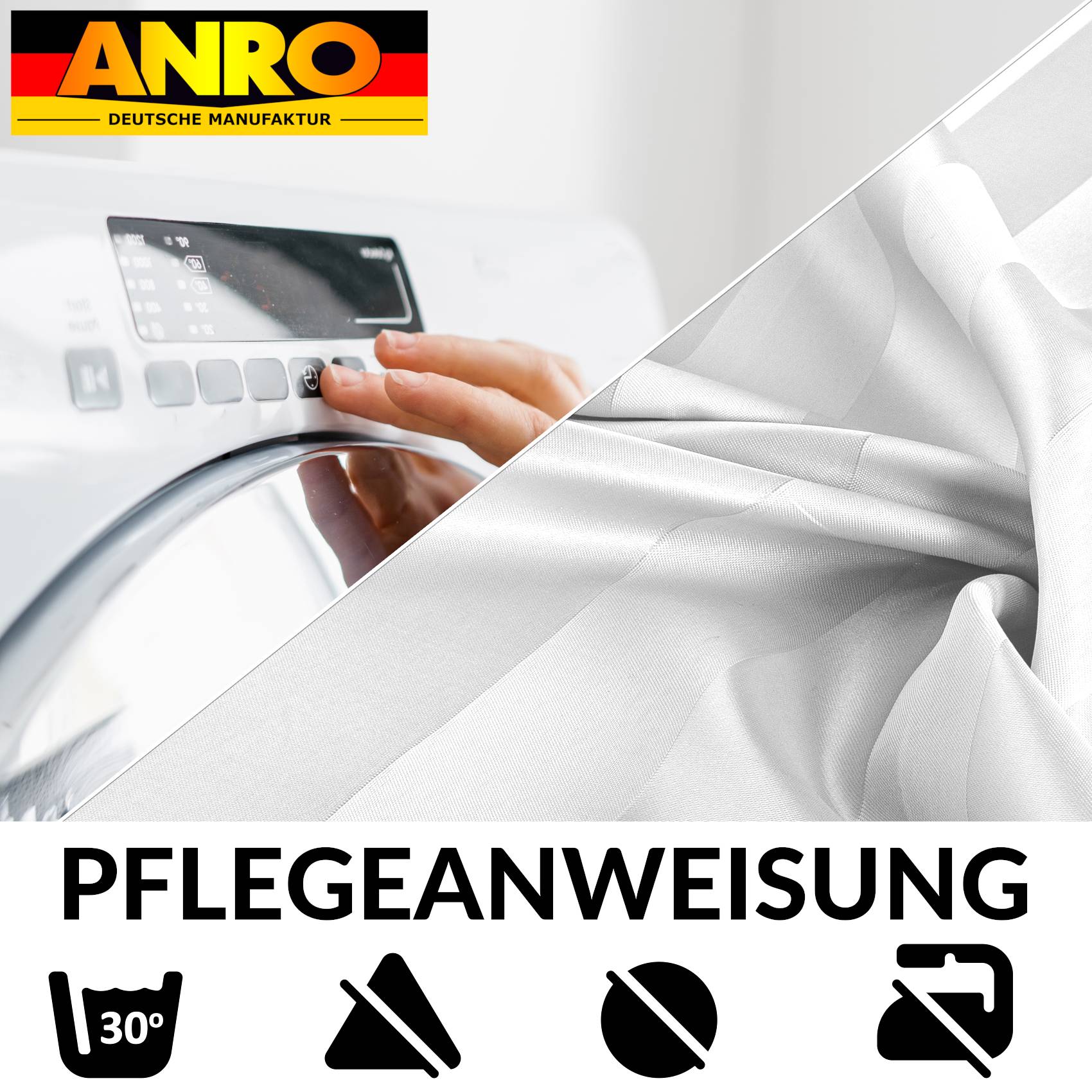 DUSCH-WEIS-120_70-jpg Duschvorhang Badewanne Textil Polyester Bad Vorhang waschbar mit Ringen Weiß 3 Größen